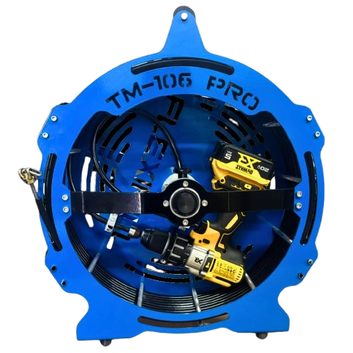 MÁQUINA DESENTUPIDORA MODELO TM-106 PRO - 15 METROS