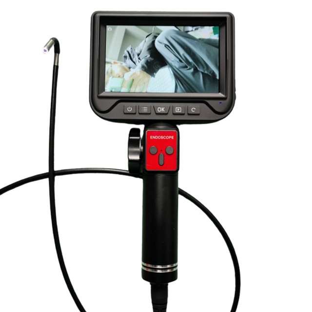 MINI BOROSCÓPIO INDUSTRIAL ARTICULADO DUPLA LENTE 6.5MM 1,50M 