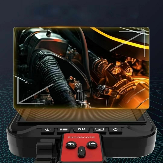 MINI BOROSCÓPIO INDUSTRIAL ARTICULADO DUPLA LENTE 6.5MM 1,50M 