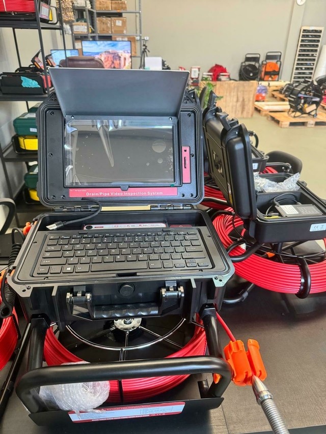 CÂMERA DE VÍDEO INSPEÇÃO TELA 10'' TOUCH SCREEN – ALTA RESOLUÇÃO E AUTONIVELAMENTO 