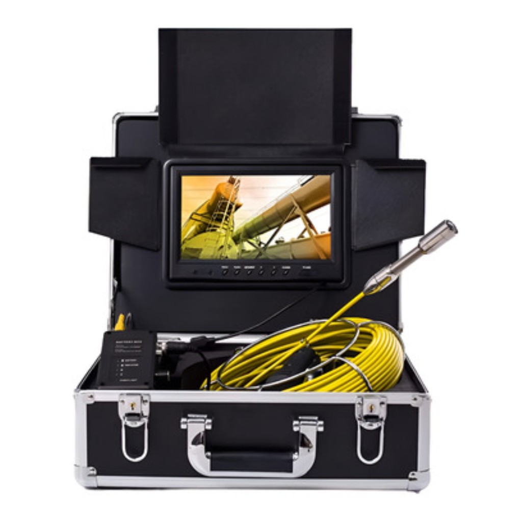 CÂMERA DE VÍDEO INSPEÇÃO DE ESGOTO 9 POLEGADAS PARA CANOS DE 50 A 250MM 