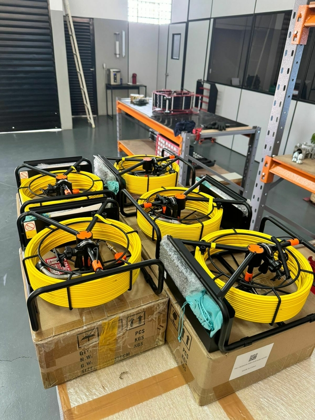 CÂMERA DE VÍDEO INSPEÇÃO DE ESGOTO 4.3 POLEGADAS 12 LEDS 720P COM DVR 16GB  