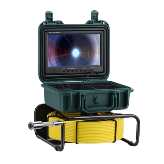 CÂMERA DE VÍDEO INSPEÇÃO DE ESGOTO 9 POLEGADAS PARA CANOS DE 50 A 250MM  