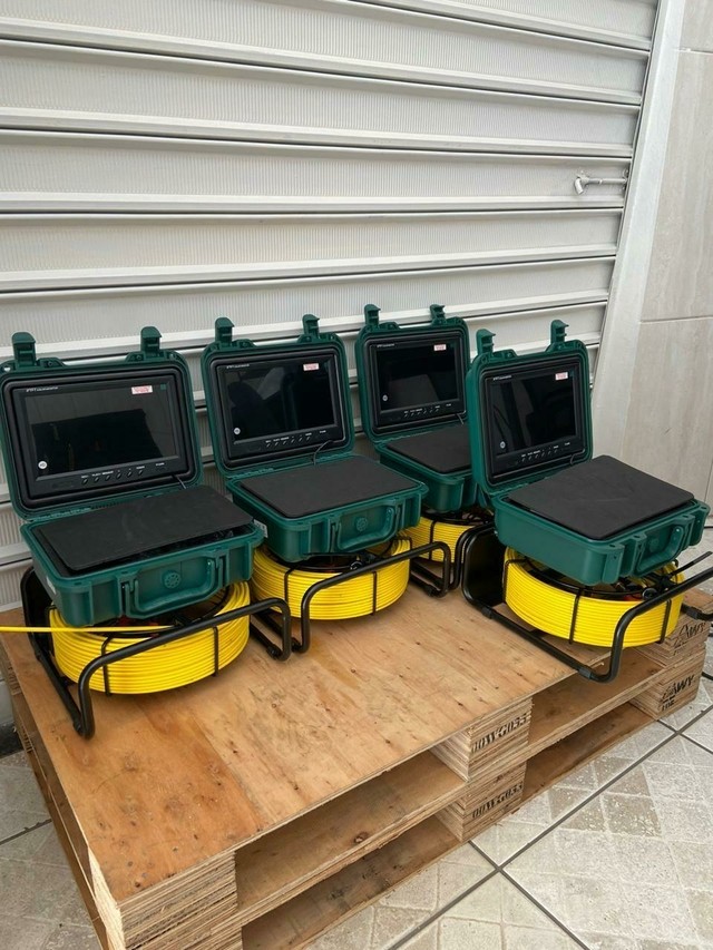 CÂMERA DE VÍDEO INSPEÇÃO DE ESGOTO 9 POLEGADAS PARA CANOS DE 50 A 250MM  