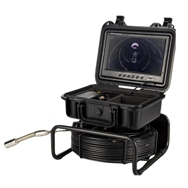 CÂMERA DE VÍDEO INSPEÇÃO DE ESGOTO 9 POLEGADAS PARA CANOS DE 50 A 250MM  